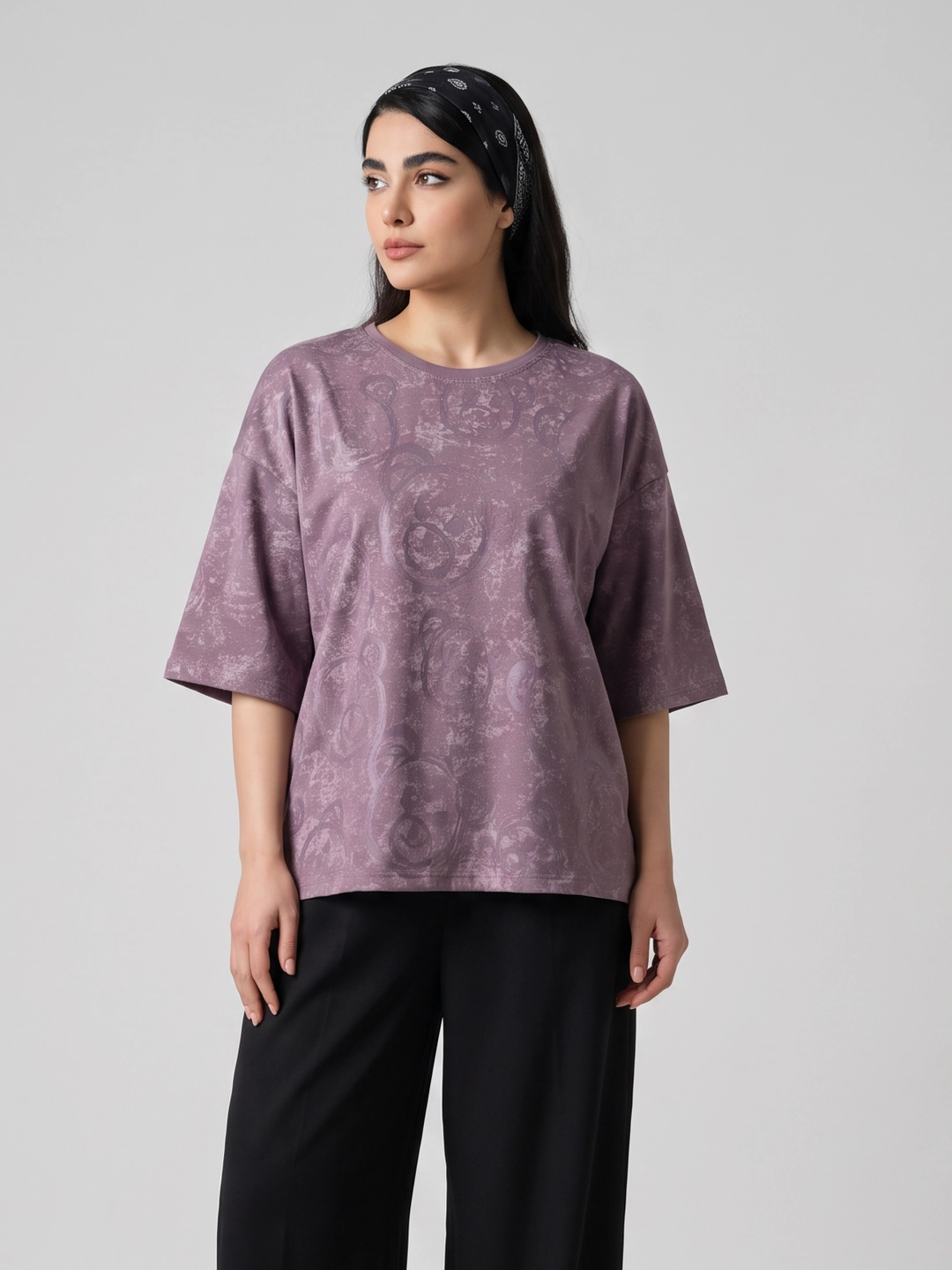 تیشرت باکسی خرسی زنانه 10698